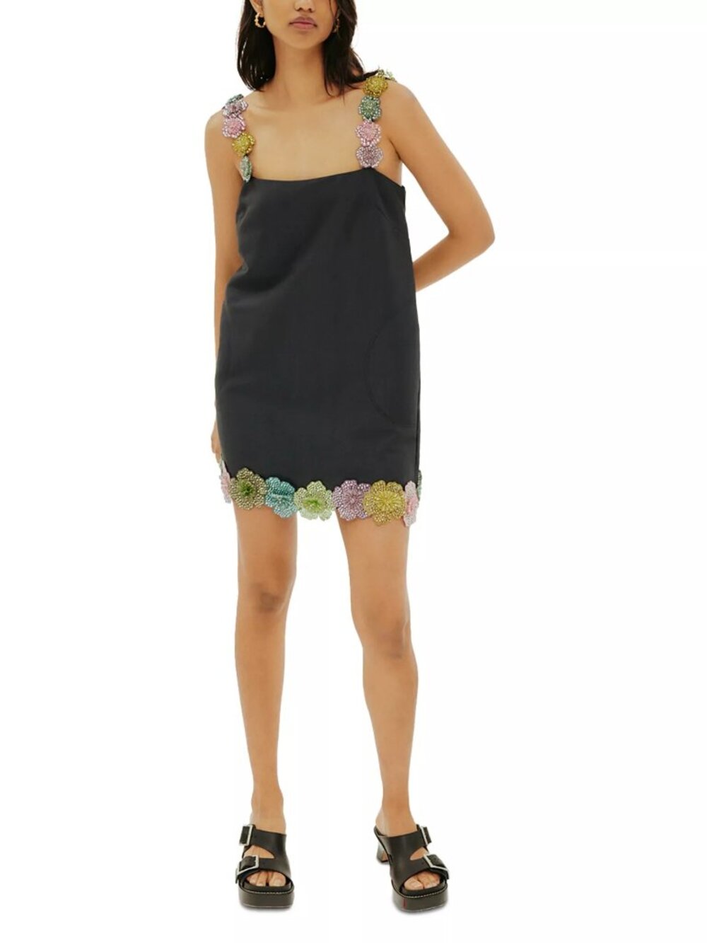 790$ Alémais Lolita Embellished Mini Dress Sleeveless Size 8 US / 12 AU Black - Picture 2 of 3